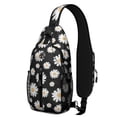 thumbnail image 1 of Sac à Bandoulière à Imprimé Marguerites Florales, Sac de Jour Léger à Porter en Travers avec Sangle Ajustable et Multiples Compartiments, Design Artistique Bohème Vintage, Convient aux Activités de Plein Air et aux Courts Voyages, 1 of 6
