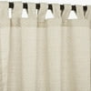 Sunbrella Linen Silver Outdoor Curtain with Tabs 50 in. x 84 in.