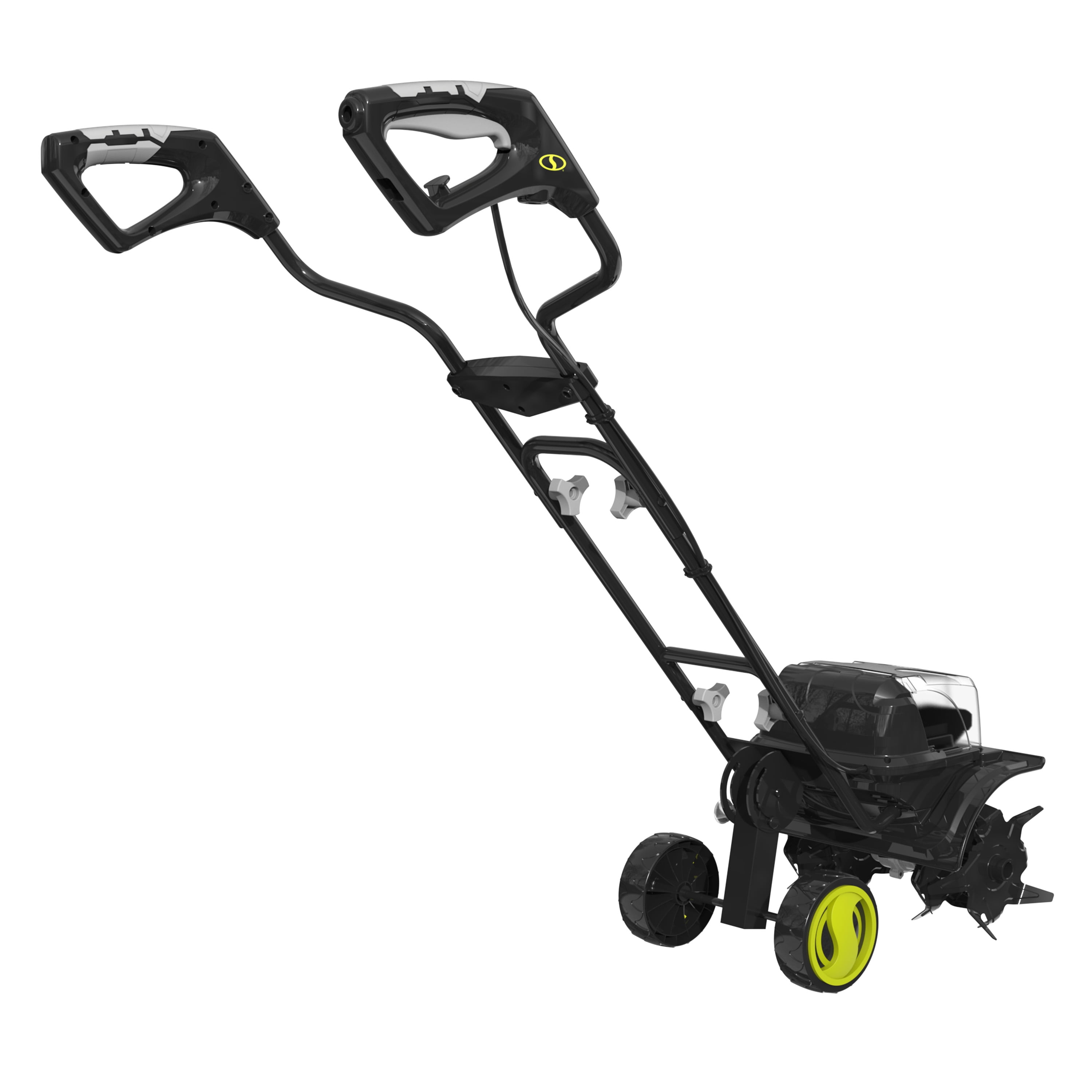 Sun Joe 48V Cordless Garden Tiller and Soil Cultivator, Battery Powered Tool, 14"W x 7"D