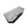thumbnail image 7 of Zelda 72" Double Farmhouse Bathroom Vanity with Royal Blue Cabinet and Quartz Top, 7 of 7