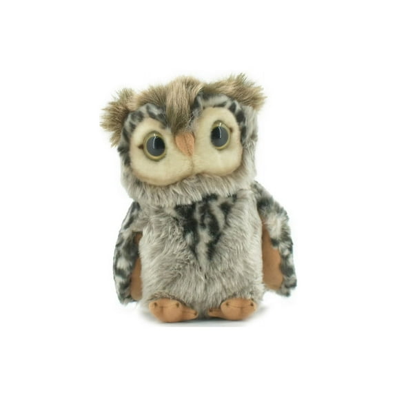 Bird, Owl, Short Eared, Stuffed Animal, Plush, Educational, Realistic Design, Figure, Replica, Soft, Toy, Kids, Educational, Gift, 8 " RI36 BA1