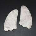 thumbnail image 2 of 5pcs Natural Rose Quartz Gua Sha Boards Scraping Massage Tools Gua Sha Facial Tools 90~110x40~56x6~8mm, 2 of 2