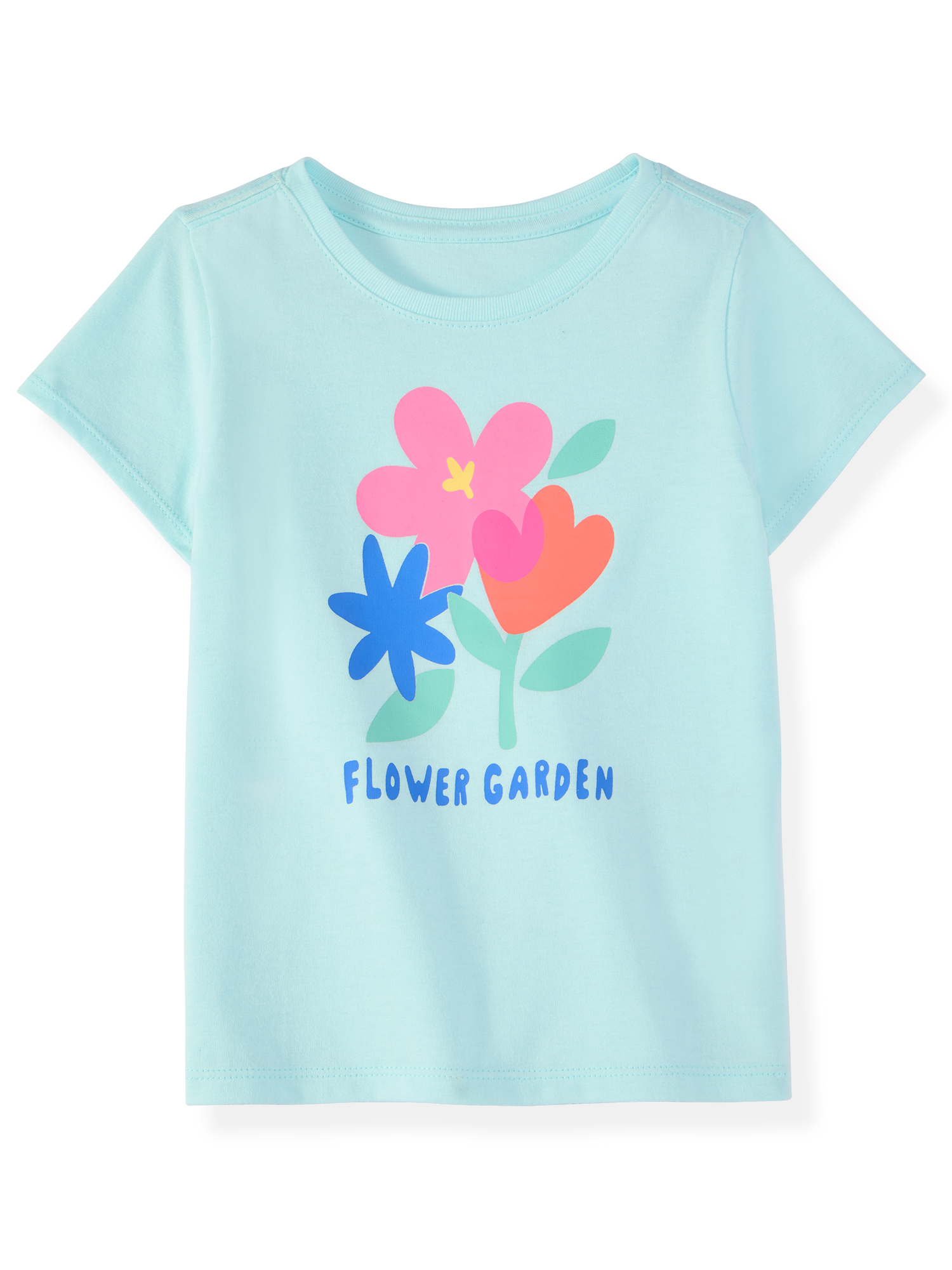 Garanimals Newborn, Baby & Toddler Girl Cotton Short-Sleeve Graphic T-Shirts, 3-Pack, Sizes 0-6T
