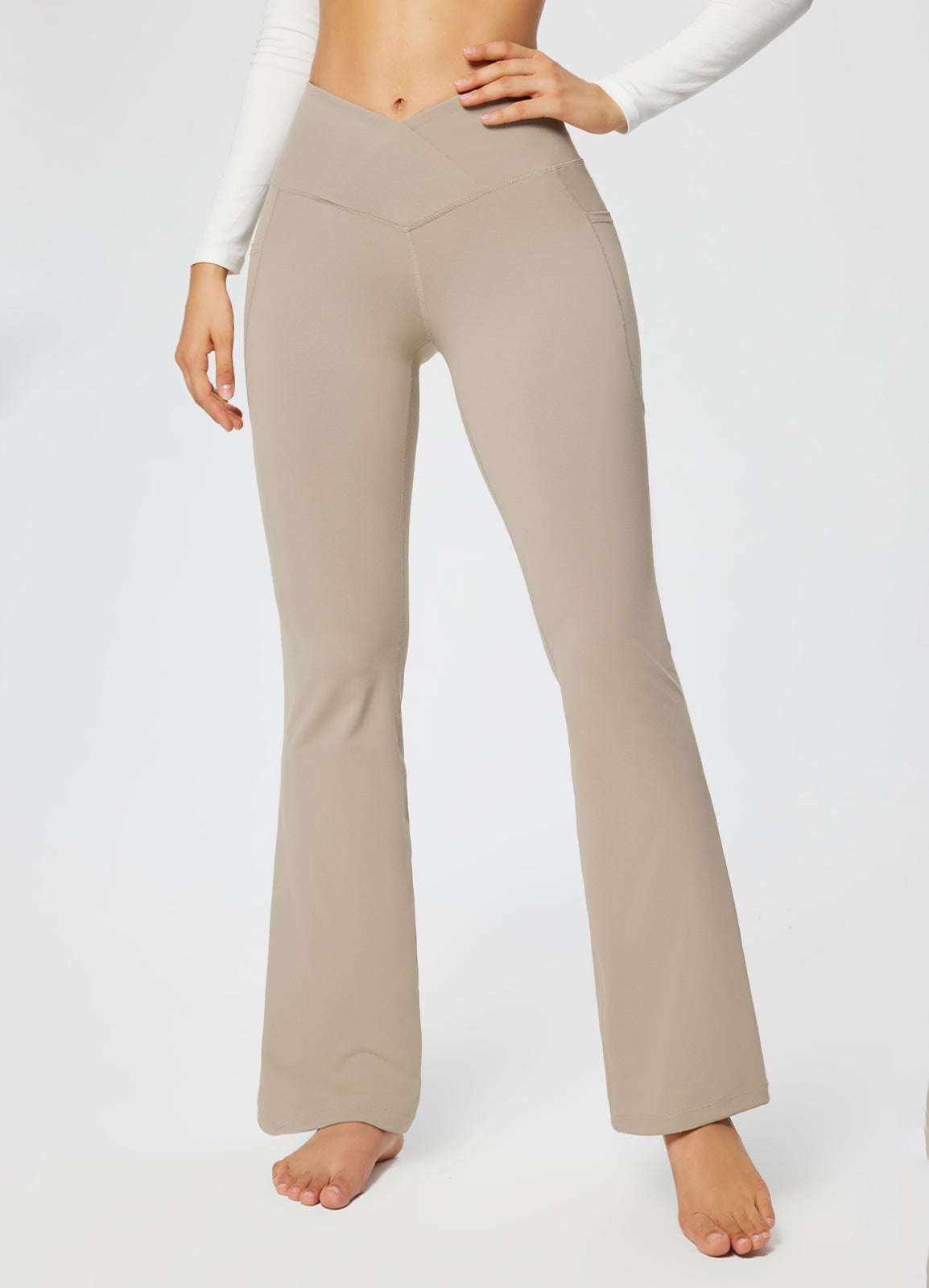 Share 72+ khaki yoga pants with pockets super hot in.eteachers