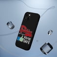 thumbnail image 5 of DistinctInk Tough Case for Apple iPhone 14 (6.1" Screen), Compatible with MagSafe Charging - Zombies Eat Brains You're Safe, 5 of 6