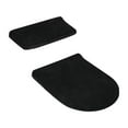 thumbnail image 2 of Tapa del inodoro Cubierta del asiento cubierta de la tapa del inodoro, no resbalón Decoración portátil Decoración Cubierta elástica, tapa del tanque Negro, 2 of 8