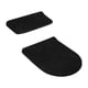thumbnail image 1 of Juego de fundas para tapa de inodoro, accesorios universales, funda protectora decorativa antideslizante Negro, 1 of 9