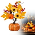 thumbnail image 2 of HCTSHG ​​Pumpkin Tree Centerpiece​​, Autumns Thanksgiving Display, ​​Dining Table Decor​​, Harvest Flower Ornaments for Living Room Mantel Holiday Ambiance, 2 of 9