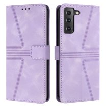 For Samsung Galaxy S21 Plus Wallet Case,Leather Flip Case RFID Blocking Credit Card Holder Folio Magnetic Stand TPU Interior Shockproof Cover Color Matching With Wrist Strap,Purple