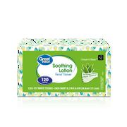 Great Value Lotion Soothing Facial Tissues, 120 Count