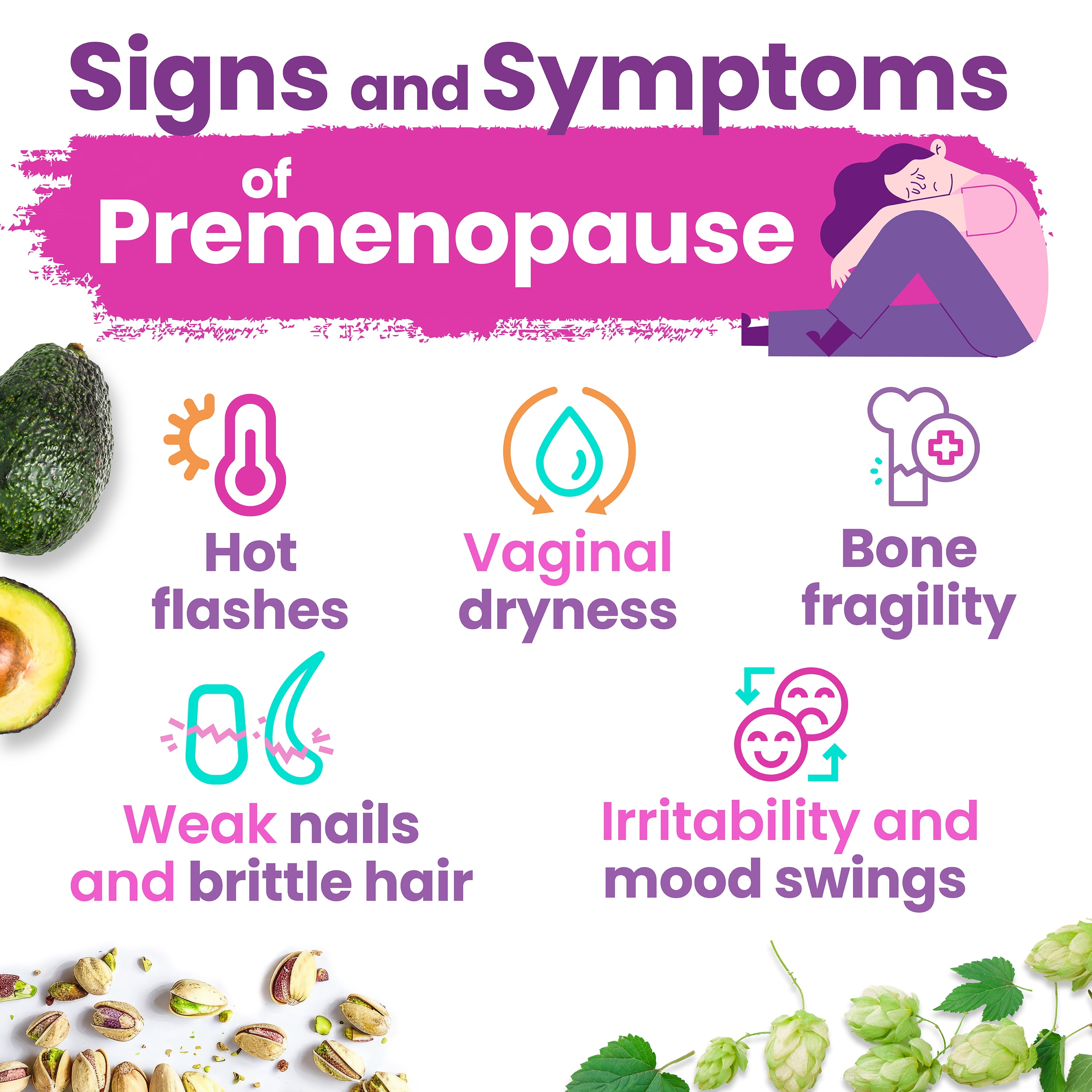 ClimaFort Menopause Support | Helps with Hot Flashes, Night Sweats, Mood Swings | Hormone-Free Menopause Relief Pills for Women | Hops, Vitamins & Minerals | 30 capsules | 1 Capsule Daily