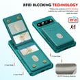 thumbnail image 4 of Compatible with MagSafe Magnetic 2 in 1 Detachable For Google Pixel 8 Pro Wallet Case with Card Holder,for Women Men,PU Leather RFID Blocking Flip Kickstand Credit Slots Phone Case, Green, 4 of 8