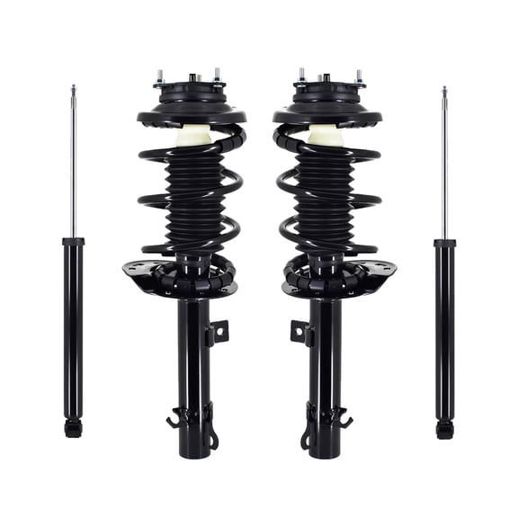 Set 4 Front Quick Complete Strut-Coil Spring-Rear Shock For 2006 2007 Ford Focus
