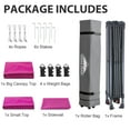 thumbnail image 3 of EAGLE PEAK 13x13 Pop up Outdoor Canopy Tent Instant Folding Shelter with One Privacy Curtain,Light Pink, 3 of 9