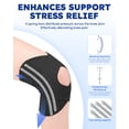 thumbnail image 3 of Goldeer Cross-Strap Knee Brace with Dual Spring Support, Adjustable Knee Support for Sports, Hiking & Daily Pain Relief, Lightweight Breathable Stabilizer for Men & Women, 3 of 9