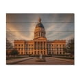 thumbnail image 3 of Designart "Oklahoma Civic Building Design II" Oklahoma Print on Natural Pine Wood, 3 of 5