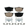 thumbnail image 4 of Detroit Axle - Rear Ceramic Brake Pads w/Hardware + Brake Cleaner Fluid Replacement for Hyundai Elantra Tiburon Nissan Stanza Maxima Kia Spectra5 - 4pc Set Fits select: 2006 KIA SPECTRA LX/EX, 4 of 8