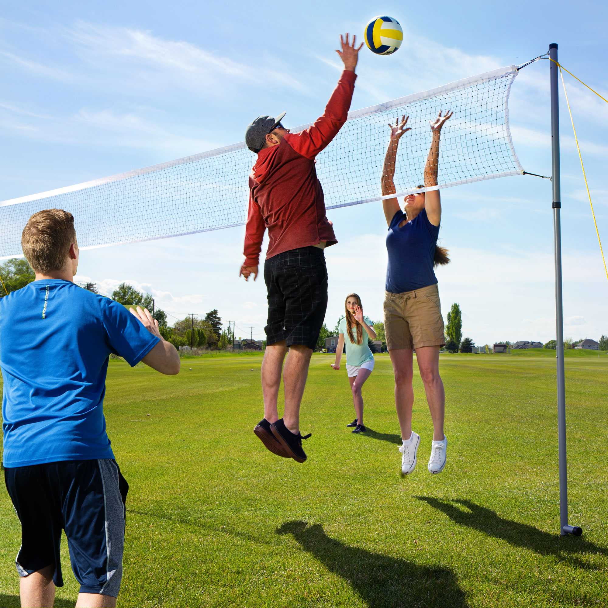 Lifetime Products Outdoor Net Games Set for Tennis, Volleyball, Pickleball and Badminton - 90541