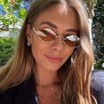 thumbnail image 2 of Gafas de sol poligonales pequeñas para mujer, lentes de sol de marca de lujo, de Metal, medio Marco, Hipster, sexy, Ojo de Gato, Vintage, 2 of 4