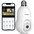 thumbnail image 1 of Cámara de seguridad LaView 4MP Bulb 2K 360° inalámbrica Outdoor Alexa, 1 of 5