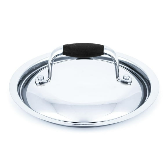 NutriChef Stainless Steel Saucepan Lid - Sturdy and Durable Stain-Resistant 1.5 Quart Kitchen Cookware Saucepot Lid w/ Handle