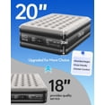 thumbnail image 5 of OhGeni 20" Queen Air Mattress (1-Pack) with Built in Pump, Inflatable Blow Up Bed, Upgraded Air Column Support for Enhanced Stability, Raised Height for Easy Entry & Exit, 650 lbs Capacity, 5 of 5