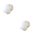 thumbnail image 3 of mmirethe Classic Baseball Hat With Ring Decor Adding Touch Of Style To Outfits Casual Pin White 2Set, 3 of 6