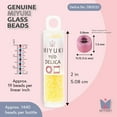 thumbnail image 3 of Miyuki Delica Seed Beads – Size 11/0 (1.6 mm), DB2032, Luminous Sun Glow, 7.2g, Approx. 1440 Beads, 3 of 7