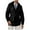 Black, variant on qolati Men's Single Breasted Belted Trench Coat Fall Winter Lapel Overcoat Casual Classic Fit Lightweight Windbreaker Jacket