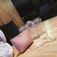 thumbnail image 3 of Bolso bandolera de playa, elegante, transparente, resistente al agua, color rosa, 3 of 5