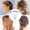 thumbnail image 4 of Tutuviw 20Pcs Quick Beader for Loading,Quick Hair Beader Tool,Plastic Ponytail Maker,Elastic Hair Braiding Set,Automatic Threader Braid Loop for Women Plait Styling Accessories Supplies (Multicolore), 4 of 8
