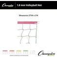 thumbnail image 6 of Champion Sports Vinyl Volleyball Nets, Neon Pink, 32 x 3-Feet, 6 of 6
