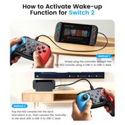 EUROA Switch 2 Pro Controller for Switch 2/Switch/Lite/OLED