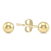 SZUL Women's 3MM 14K Yellow Gold Filled Round Ball Earrings