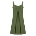 thumbnail image 6 of Drses Sleeveless Dress for Women Summer Women's Fashion Casual Comfort Solid Color Sleeveless Camis Dress Sundress for Women 2024, 6 of 6