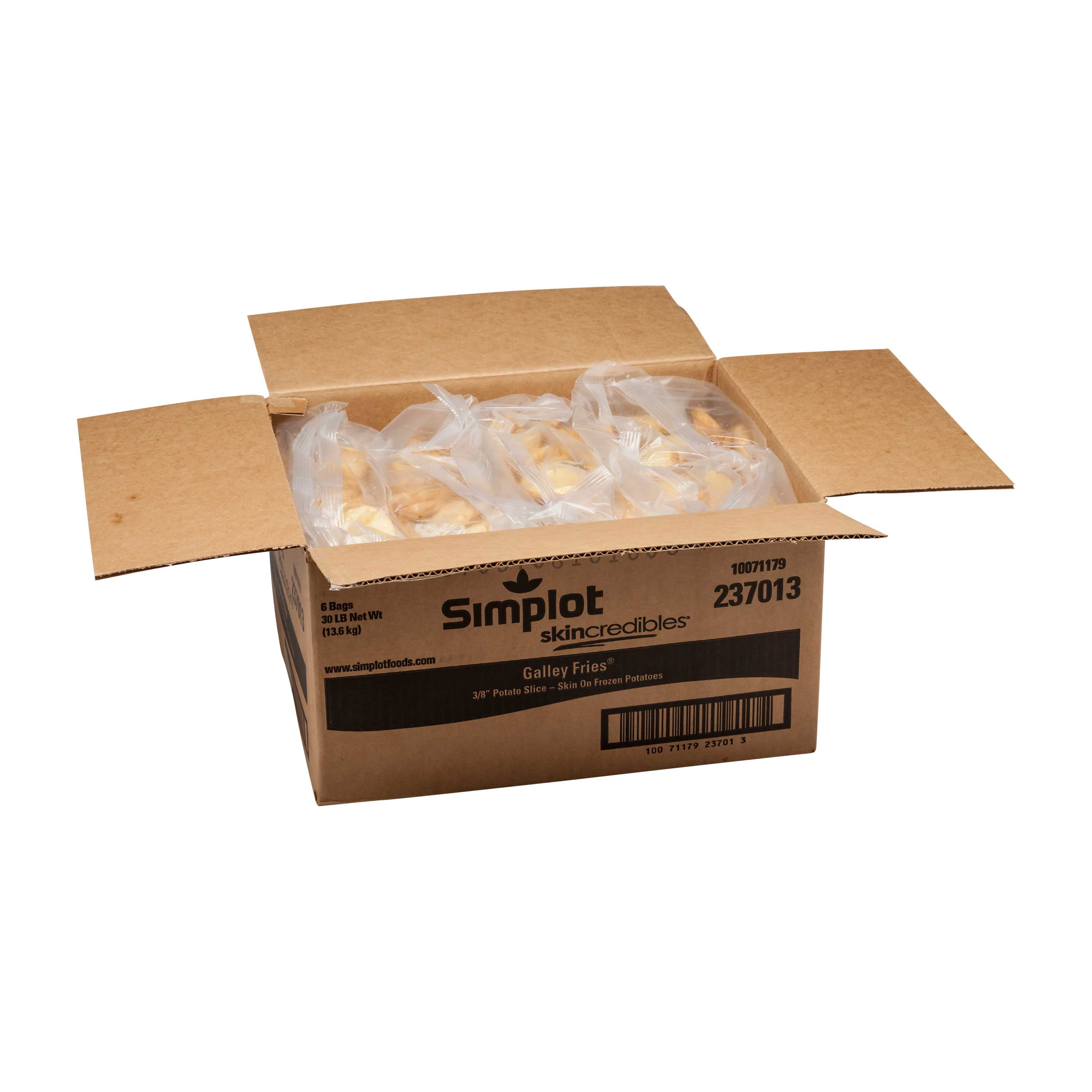 Simplot Skincredibles Galley Wedge Potato French Fry, 5 Pound - 6 per case.