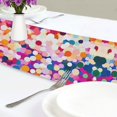 thumbnail image 4 of Yayeee Table Runner 70 inches Long Home Kitchen Dinning Party Decoration, Purple Colorful Circles, 4 of 7