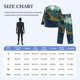 thumbnail image 4 of Balery Surfing Turtle Pijama para Hombre de Dos Piezas con Manga Larga, Conjunto de Dormir y Descanso Suave con Bolsillos-Large, 4 of 7