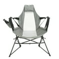 thumbnail image 2 of Heavy Duty Steel Folding Chair Grey - Indoor Outdoor Portable Seat for Patio Camping Events - Space Saving Foldable Design with Padded Comfort 300lb Capacity, 2 of 9