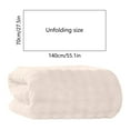 thumbnail image 3 of Vfedsrsge Extra Large Coral Fleece Bath Towel - White, 140x70cm, Super Absorbent, Fast Drying, Lightweight, Polyester, Lint/Fade Resistant, Easy Care for Bathroom & Spa Use, 3 of 6