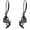 05-Skeleton Hand, variant on Earrings for Women 925 Sterling Silver Black Skeleton Hand Feather Arrow Axeskull Mens Hoop Earrings Jewelry Gifts for Chrismas Birthday Daily