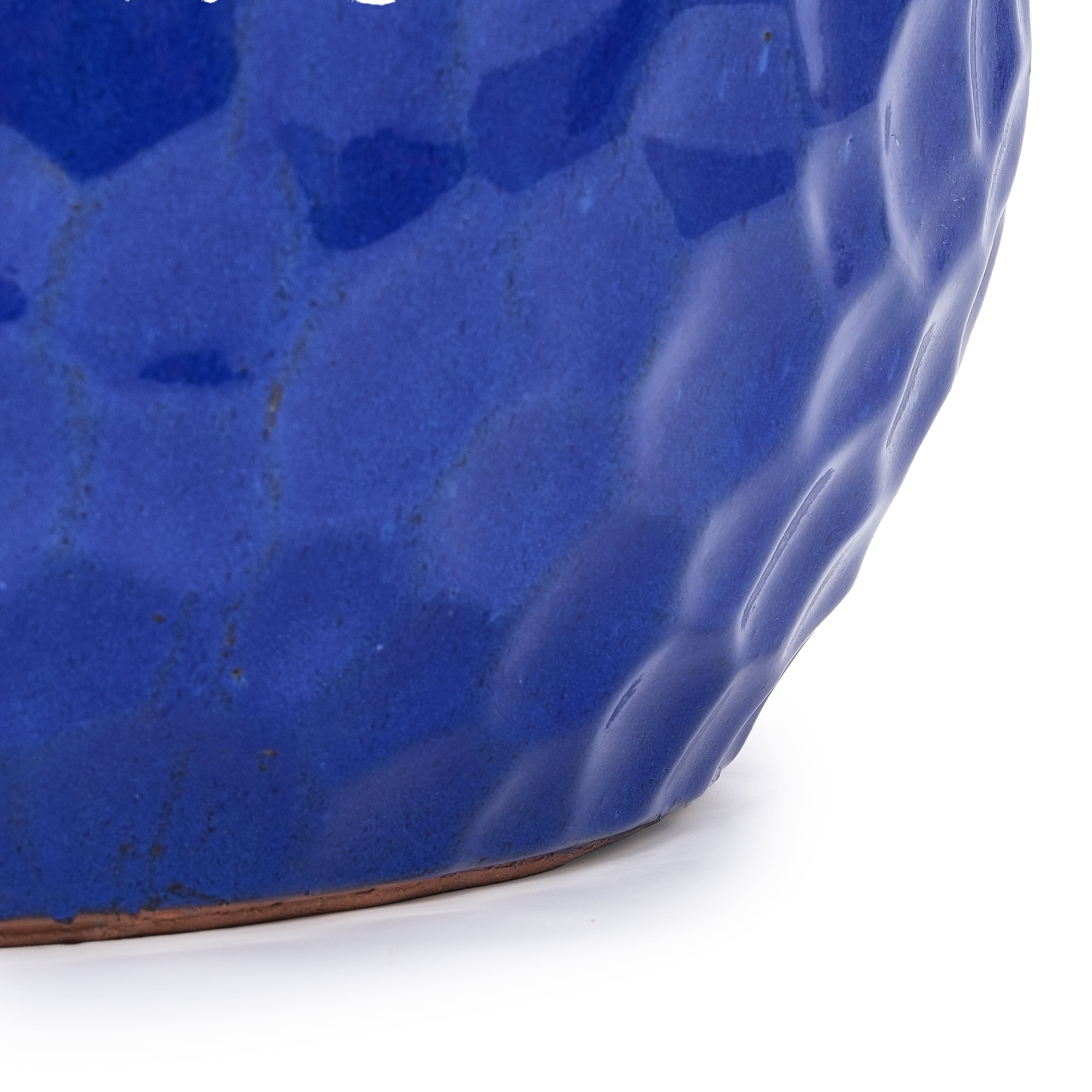 MAYEERTY 3 Pack Ceramic Planter Pot, Planter for Indoor Outdoor Patio, Garden, Antique Blue
