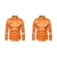 thumbnail image 1 of Camisa transpirable Sonducket para hombre - Satén - Manga larga - Naranja - M - METRO 2Conjunto, 1 of 6