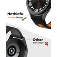 thumbnail image 4 of No Gap Band Compatible with Samsung Galaxy Watch 7 6 5 4 FE Band 40mm 44mm, Galaxy Watch 6 4 Classic Bands 47mm 43mm 42mm 46mm, Galaxy Watch 5 Pro Band, Rugged Two-tone Silicone Sport Strap for Men, 4 of 7