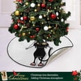 thumbnail image 6 of GZHJMY Halloween Cartoon Cat Christmas Tree Mat, Round Christmas Tree Stand Mat Decoration for Holiday Party Home Christmas Day Ornaments Floor Door, 28.3", 6 of 6
