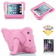 thumbnail image 1 of iPad mini 7.9 Case, iPad mini 2 Case, iPad mini 3 Case, iPad mini 4 Kids Case, Dteck Shockproof Heavy Duty Kickstand Protective Cover For iPad mini 1 2 3 4 7.9 inch (not fit mini 5), Pink Elephant, 1 of 5