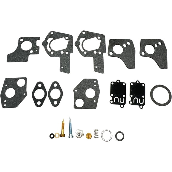 Carburetor Overhaul Repair Rebuild Kit Compatible with Briggs Stratton Pulsa Jet Carb 80200 81200 82200 3 Thru 5 HP Horizontal Engines Replace 495606 494624