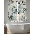 thumbnail image 5 of Spring Flowers Sheer Curtains 63 Inch Length 2 Panels Set Window Treatments, Watercolor Floral Leaves Botanical Beige Rod Pocket Semi Curtains for Living Room/Bedroom/Kitchen Décor, 104"W x 63"L, 5 of 7