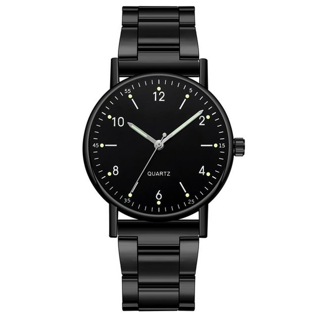 Kcodviy Montres à Remontage pour Hommes en Acier, Loisirs, Haut de Gamme, Montre Lumineuse, Montres à Quartz en Acier Inoxydable en Vrac, Montre à Cadran, Montre pour Femme