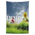 thumbnail image 3 of Ambesonne Nature Tablecloth Rectangular Table Cover, Daisy Flowers in Yard, 52"x70", White Green Blue, 3 of 4